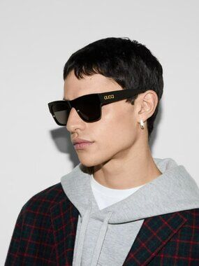 GUCCI GG1793S 001 BLACK SQUARE SUNGLASSES